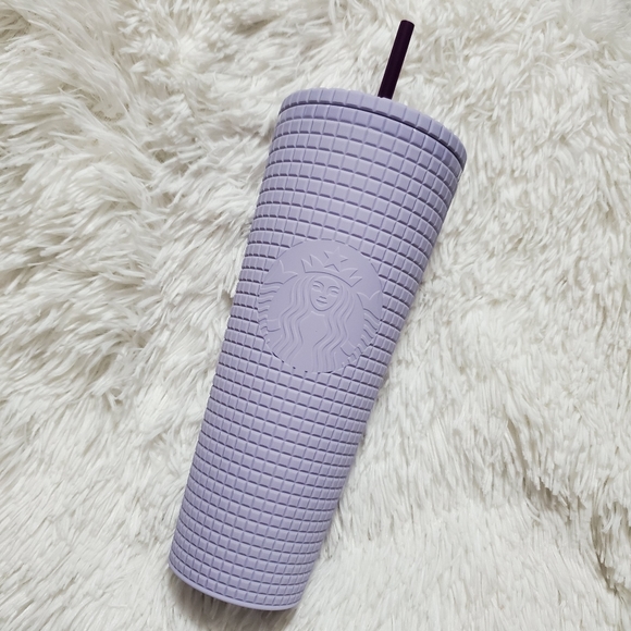 Starbucks Other - Starbucks 2021 Valentine's Lilac Grid Tumbler